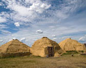 Реконструкция деревни на месте раскопок Аркаима