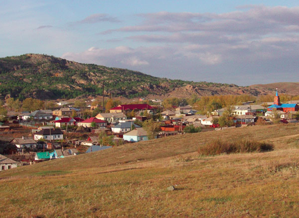 Город Каркаралинск в Центральном Казахстане