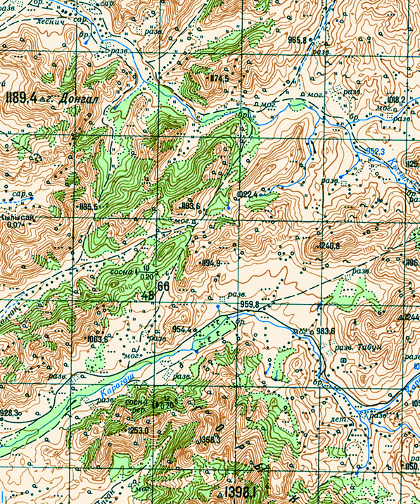 Обзорная карта гор Кент