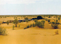 Вид на оазис Бурикалп с запада