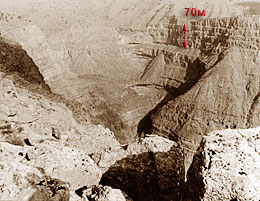 Последние метры спуска по Восточному каньону